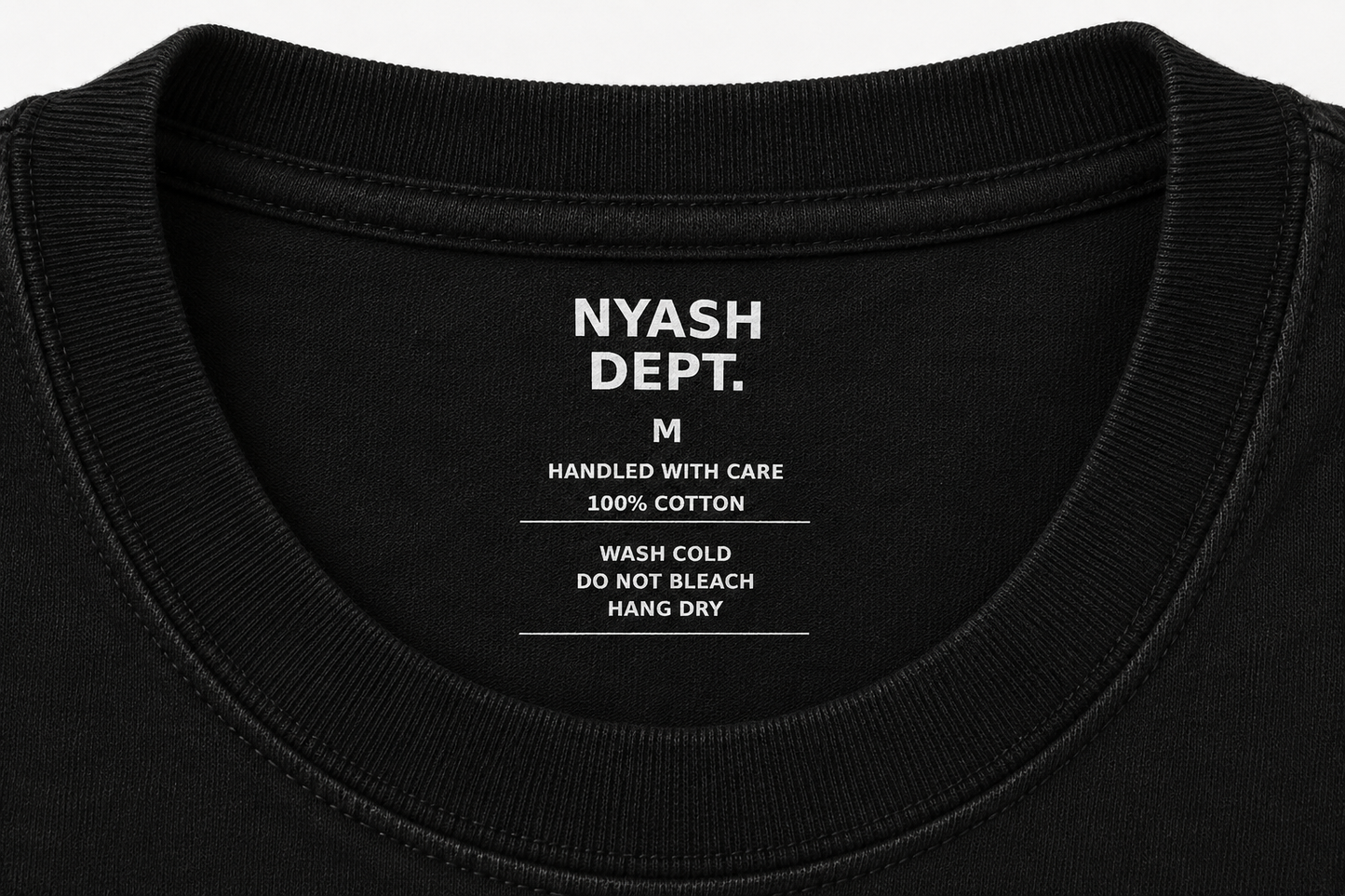 NYASH DEPT. SIGNATURE TEE – BLACK
