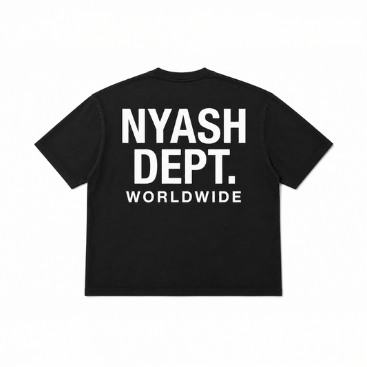 NYASH DEPT. SIGNATURE TEE – BLACK