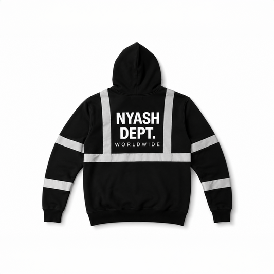 NYASH DEPT. REFLECTIVE FULL-ZIP FLEECE HOODIE