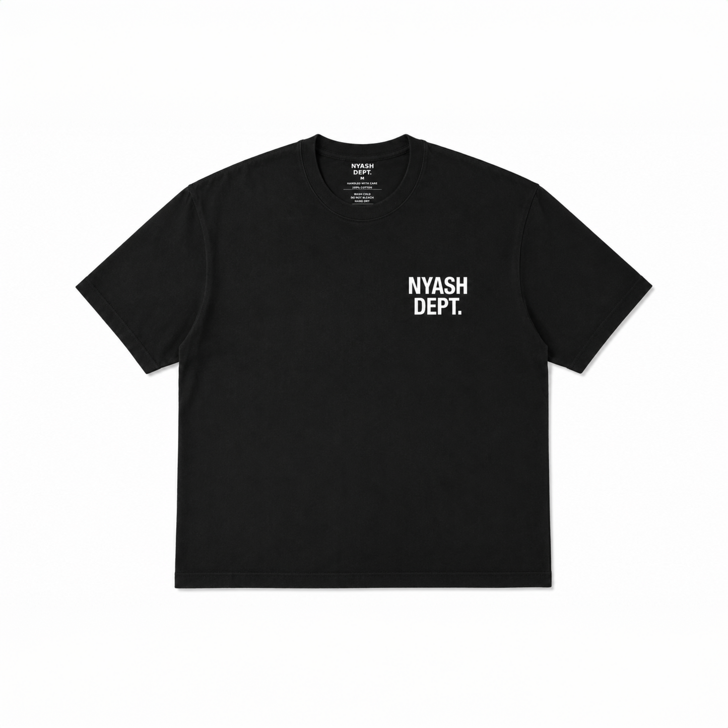 NYASH DEPT. SIGNATURE TEE – BLACK