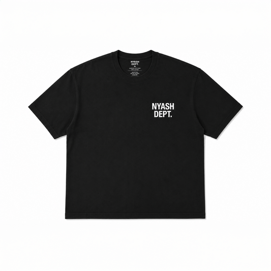 NYASH DEPT. SIGNATURE TEE – BLACK