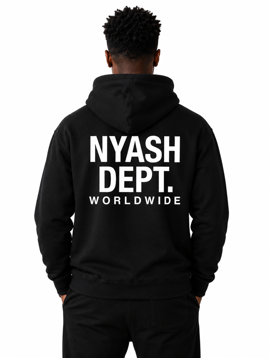 NYASH DEPT. SIGNATURE HOODIE - BLACK