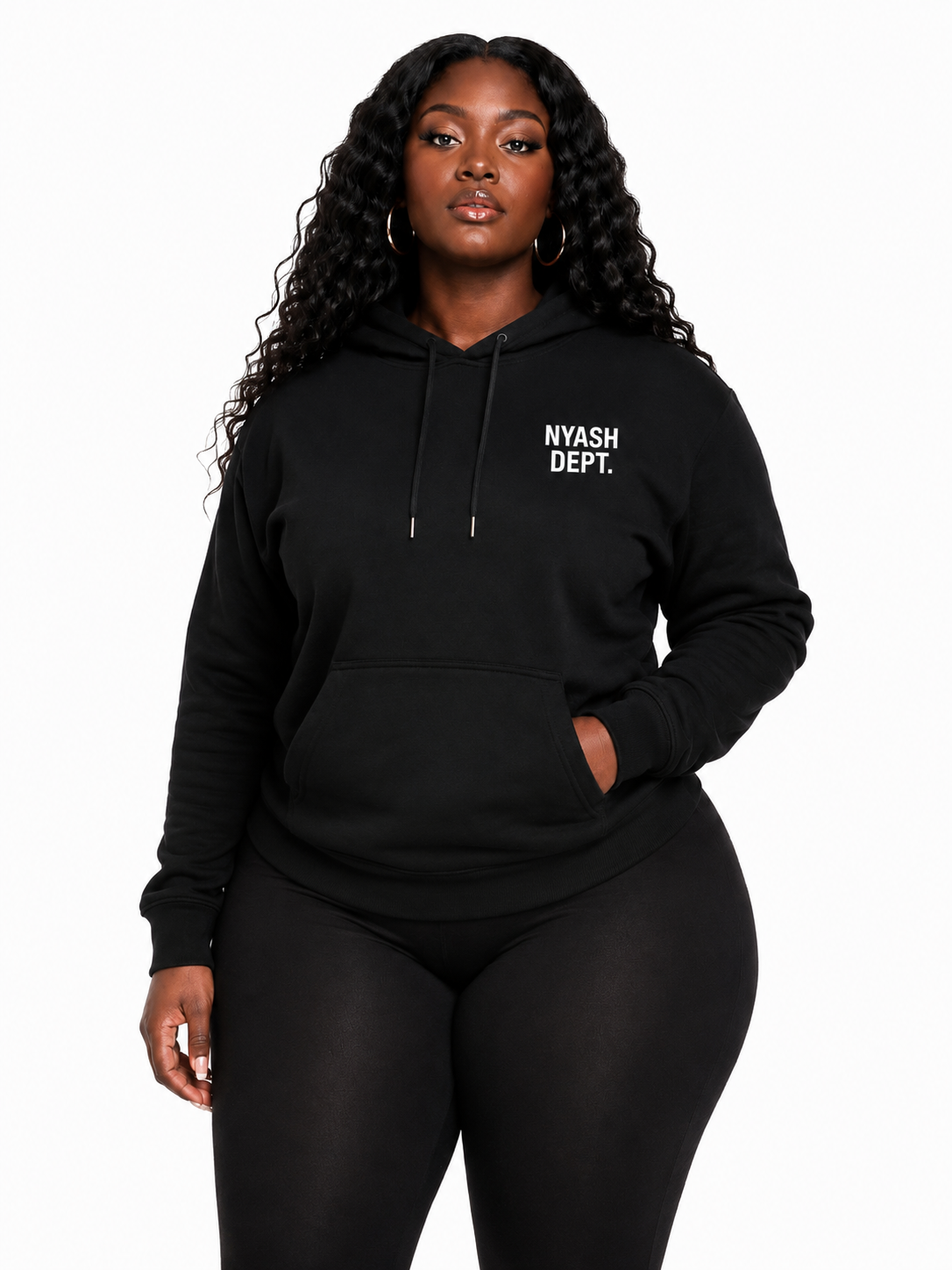 NYASH DEPT. SIGNATURE HOODIE - BLACK