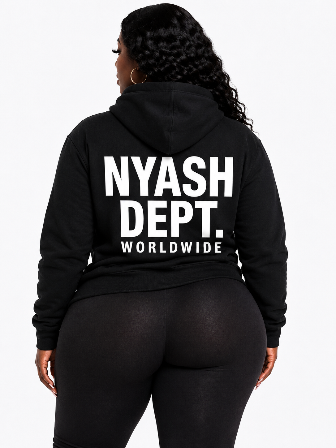 NYASH DEPT. SIGNATURE HOODIE - BLACK