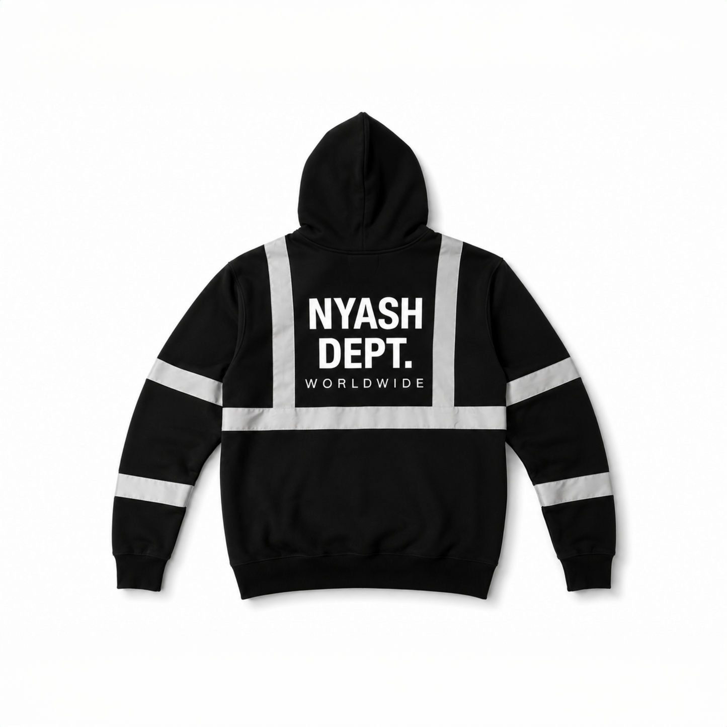 NYASH DEPT. REFLECTIVE FULL-ZIP FLEECE HOODIE